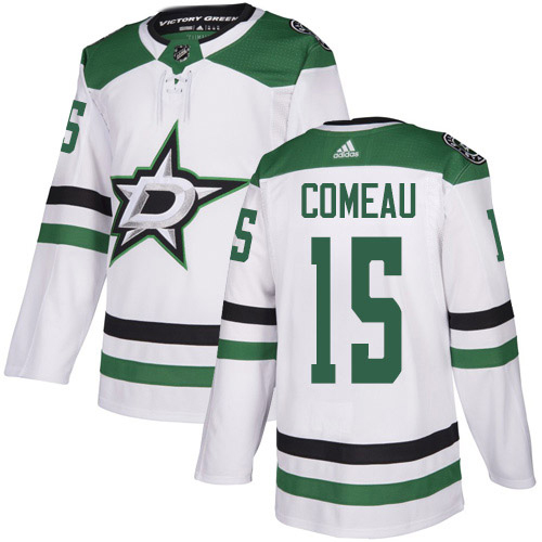 Adidas Men Dallas Stars #15 Blake Comeau White Road Authentic Stitched NHL Jersey